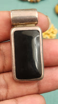 Sterling silver black pendent