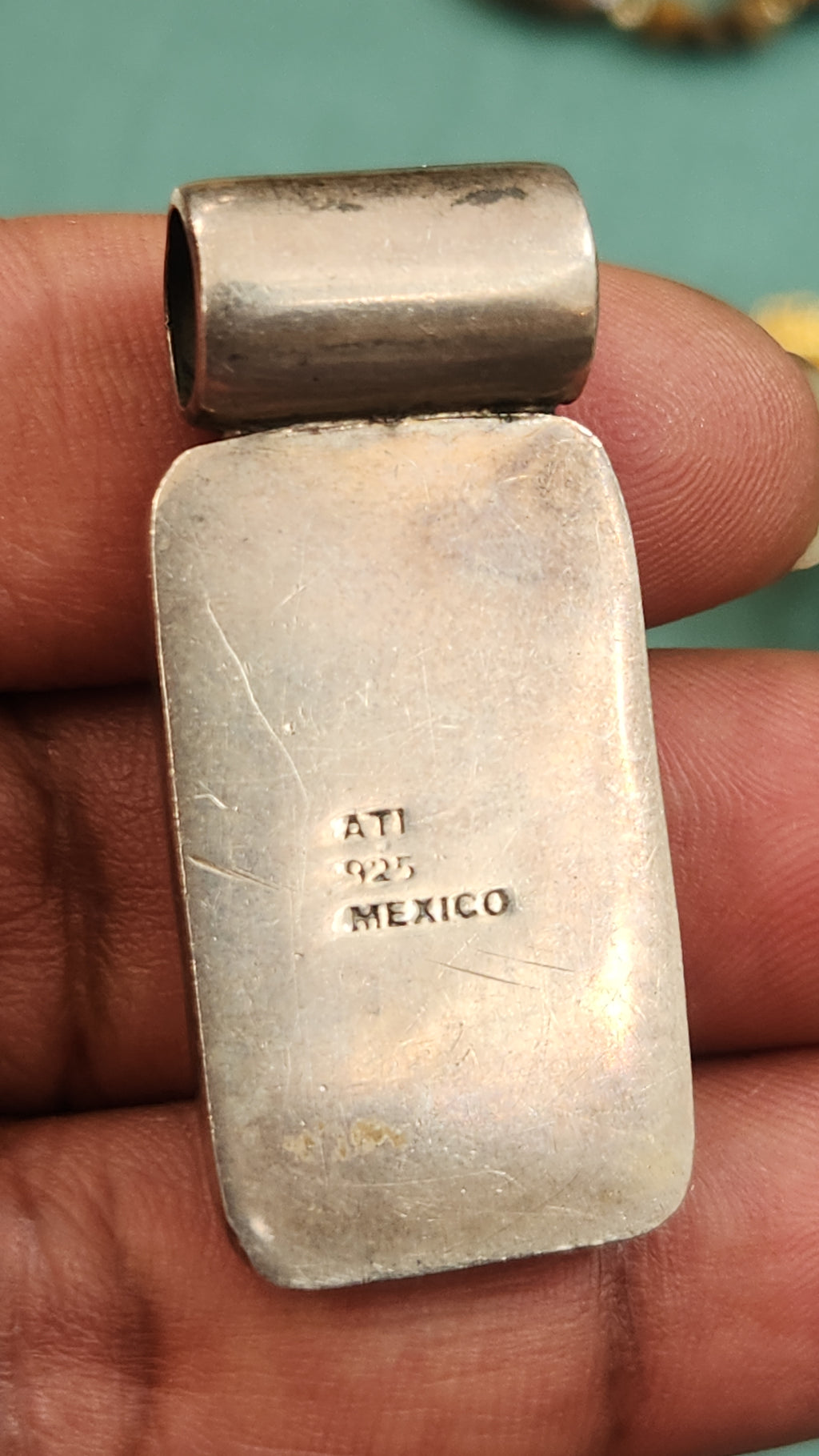 Sterling silver black pendent