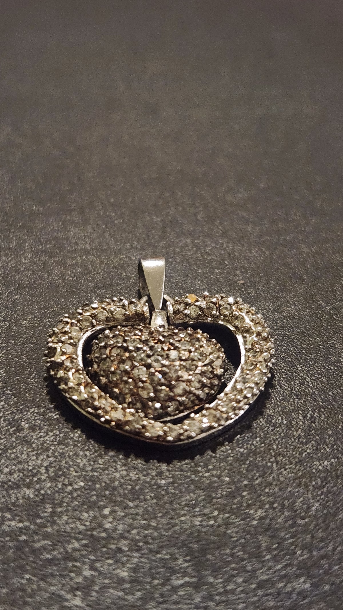 Sterling silver heart pendant