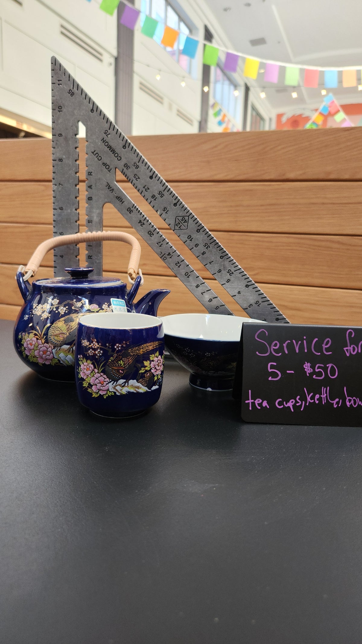 Blue Tea set