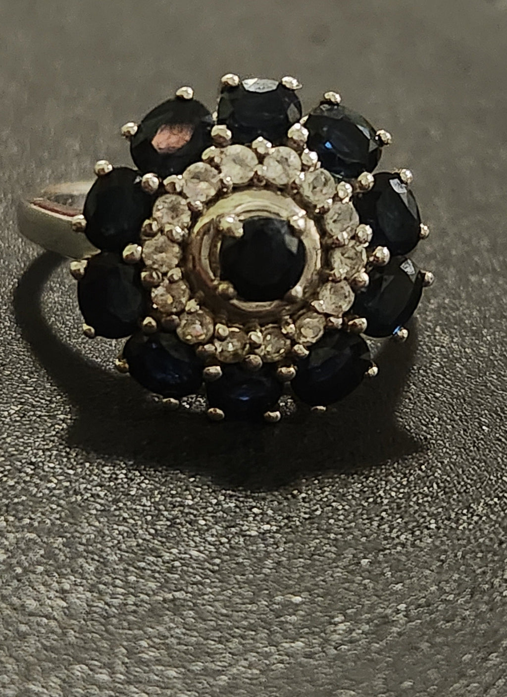 Ring dark blue Sterling silver