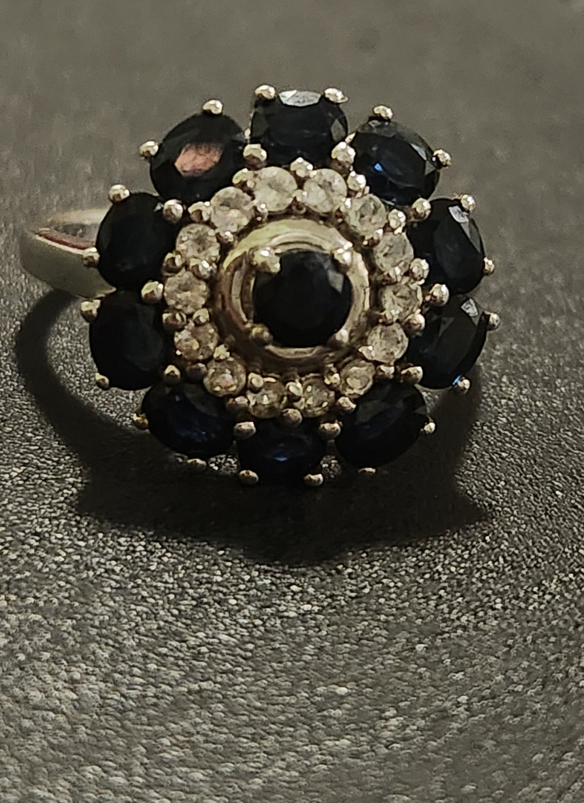Ring dark blue Sterling silver