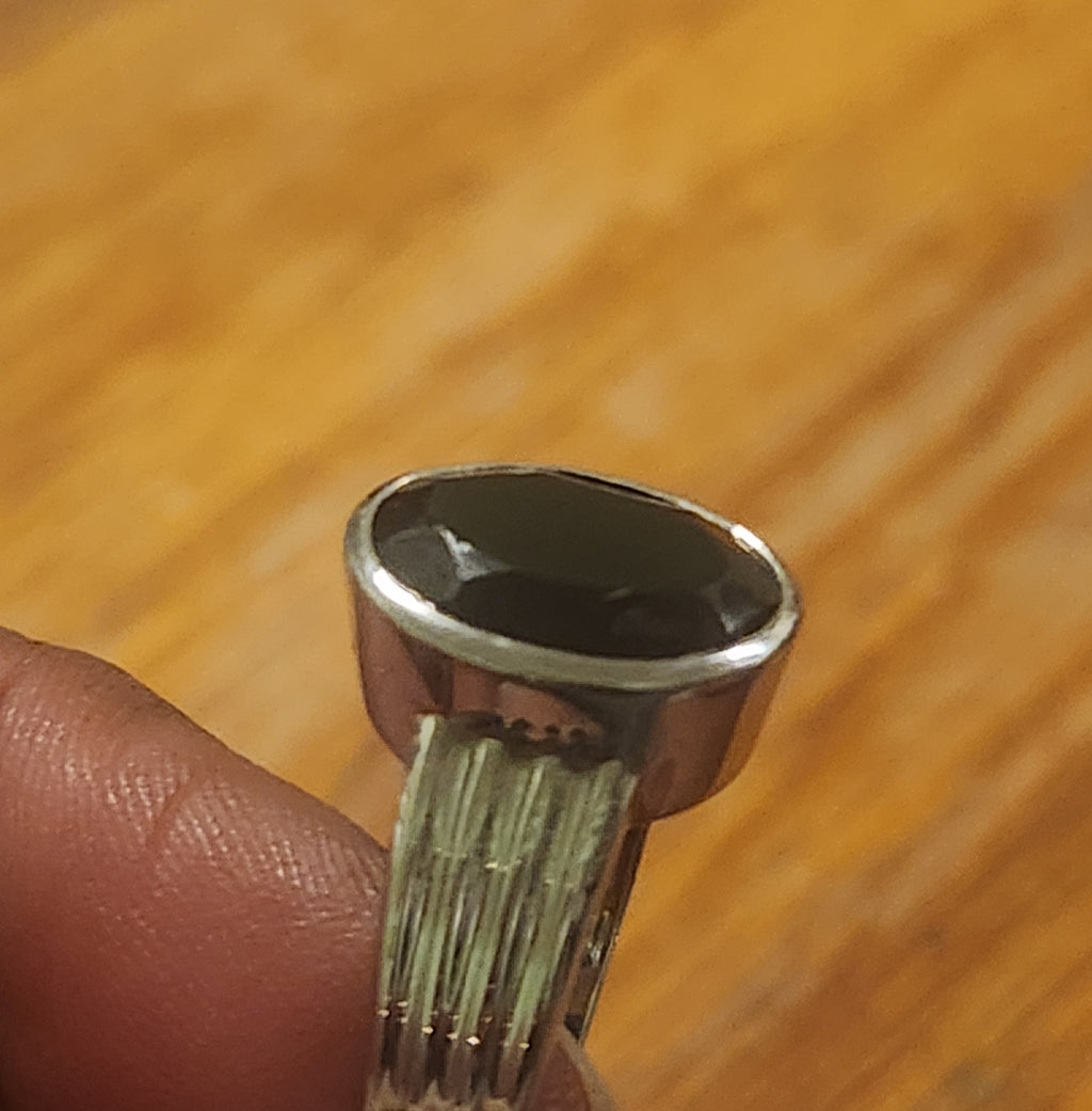 Black sterling silver