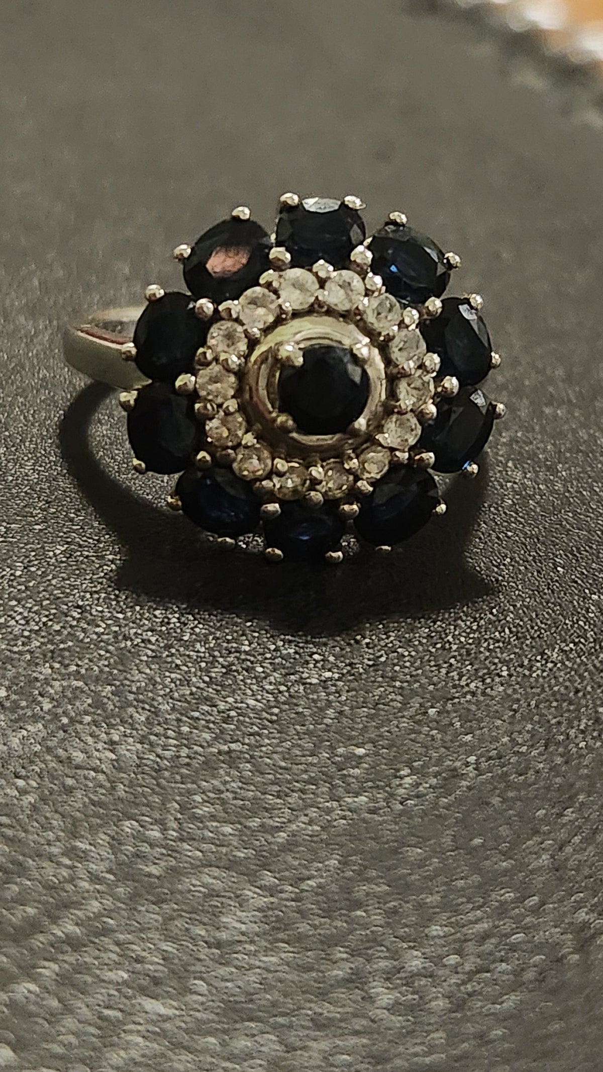 Ring dark blue Sterling silver