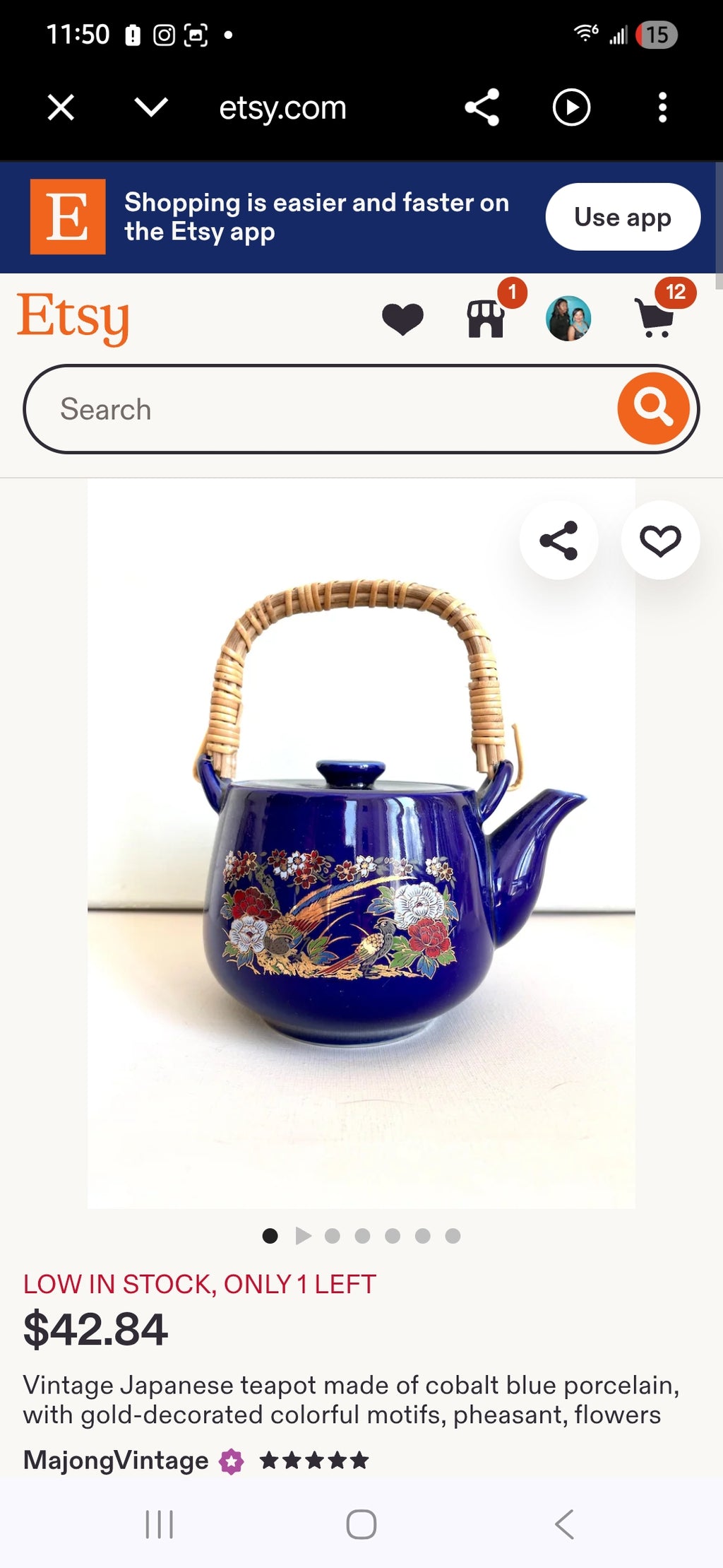 Blue Tea set