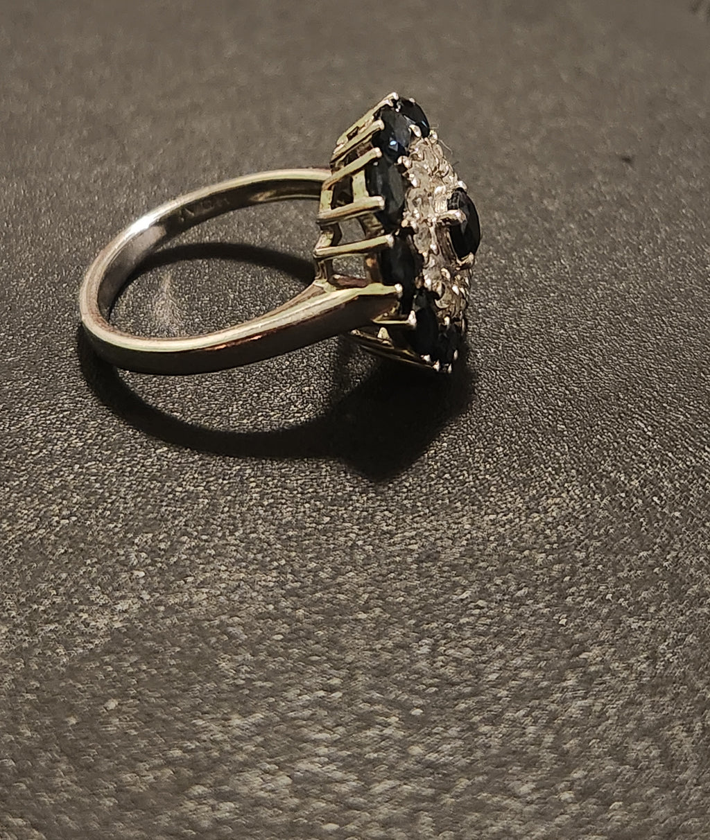 Ring dark blue Sterling silver