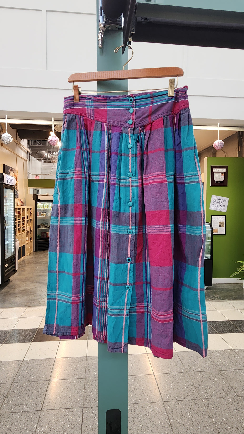 Vintage plaid skirt
