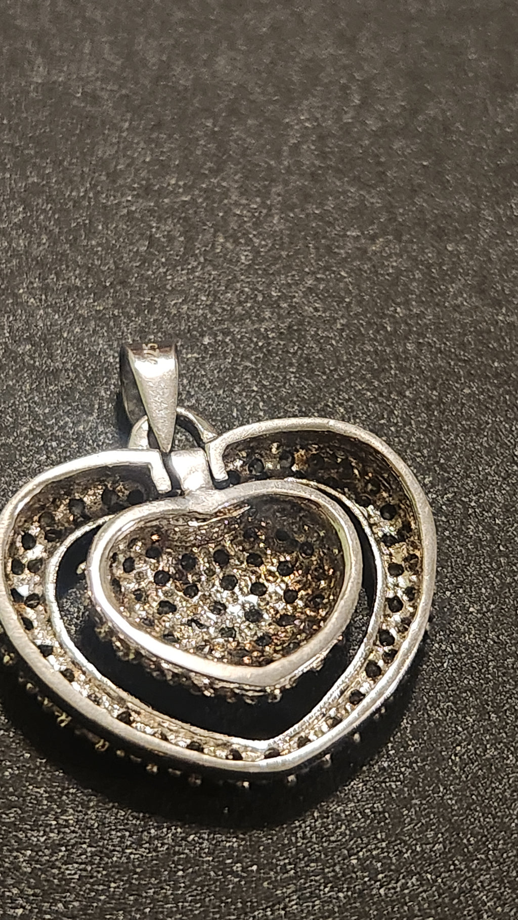 Sterling silver heart pendant