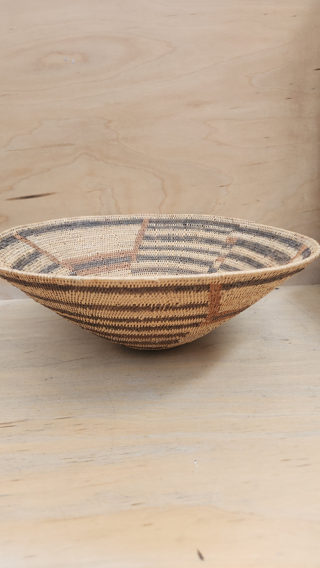 Striped African basket