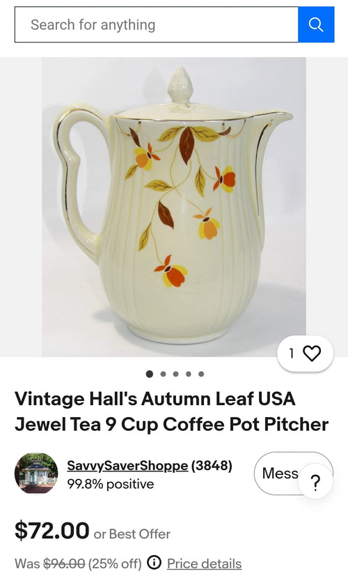9 cup tea pot